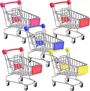 Toddlers Kids Mini Supermarket Grocery Shopping cart,5 Pcs Shopping Cart Toys