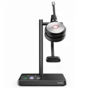 YEALINK WH62 Mono UC TEAMS DECT Wirelss Headset, Busylight On Headset, Leather E