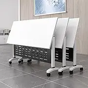 Square Furniture Conference Room Table, Office Reception Room Club Table, 3-Piece Dining Set, Small Coffee Dining Table for 6, Business Negotiation Table Combination, Can be assembled at will(140x60x7