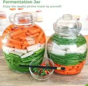 2.5 Liter Canning Jar Pickle Jar Glass Jar with Lid Fermentation Chinese Pickles
