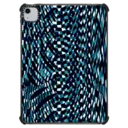 iPad Air (4th/5th gen) iPad Impact Case Black-blue checks optical illusion
