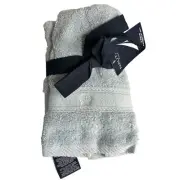 Nautica Solid Anchor Rope Emblem Gamefish Gray 2 Piece Fingertip Towel