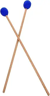 YARNOW 1Pair Marimba Mallet with Maple Handle Durable Yarn Head Percussion Accessory for Xylophone Glockenspiel Enthusiasts for Beginners