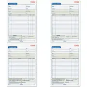 Purchase Order Book Carbonless, White and Canary 2-Part 50 Sets, 4 Packs