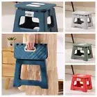 Portable Folding Step Stool Plastic Foldable Chair Store Flat Outdoor Camping AU