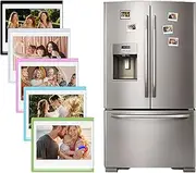 HIYQIN 10 Pack Magnetic Photo Frames for Instax Wide Film, for Polaroid Photo 3.5x4.25” Fridge Photo Display Fits for Instax Wide 400/300/210, for Polaroid Now/600/OneStep+ - Color