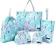 [COLORFUL CANDY STYLE] N8154000 Disney Kindergarten Entrance Entrance 5-Piece Set, Girls, School Preparation, Lesson Bag, Shoe Case, For Children, Drawstring Bag, Jasmine/Aladdin, Jasmine, Princess