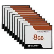 Synergy Digital 8GB Compact Flash Memory Cards - 30MB/s - Pack of 10
