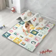 Baby Play Mat 177×147Cm, Foldable Foam Play Mat for Floor, Waterproof Reversible