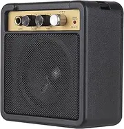 Binxind Mini Guitar Amplifier Amp Speaker 5W with 6.35mm Input 1/4 Inch Headphone Output Supports Volume Tone Adjustment