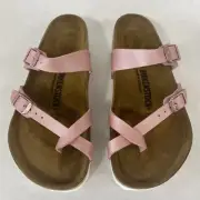 Birkenstock New w/ Box Mayari Icy Metallic Old Rose Birko-Flor Reg Select Size