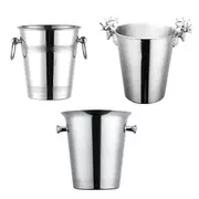 5L Stainless Steel Ice Bucket Champagne Wine Bucket Hotel Bar Ice Container