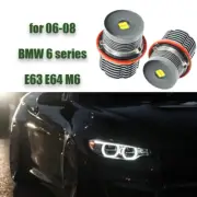 2x White Bright 80W LED Angel Eyes Light Bulbs for BMW BMW 6 series E63 E64 M6