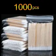 1000Pcs Micro Wood Cotton Swab Eyelash Extension Tools Tatoo Microblading Cleani