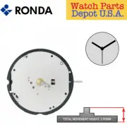 Genuine Ronda 713 Quartz Watch Movement, 3 Hands Swiss Parts