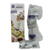 WILTON Dessert Decorator PLUS Plunger 5 Tips Baking Tool NEW 415-0906