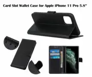 Flip PU Leather Card Slot Wallet Case Cover for Apple iPhone 11 Pro 5.8-inch