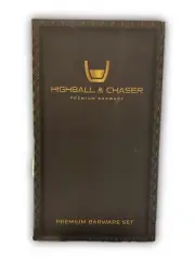 Highball & Chaser Bartender Kit With Espresso Bamboo Stand