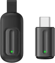 [OCRUSTAR] Universal Remote Control Adapter for iPhone 15 All in One Remote Control for TV/AC/DVD Compatible with Samsung, Sony, Panasonic, Sharp, LG and More.(Black,Type C Plug for iPhone 15)