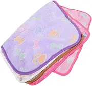 BCOATH 4pcs Pet Blanket Along with Fluffy Blanket Soft Fleece Blankets Cute Dog Blanket Warm Cat Mat Dog Blankets for Medium Dogs Large Dog Blanket Paw Print Throw Blanket Cloth