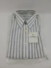 Bill Blass Signature Dress Shirt Blue/White 15 1/2 32/33 - Brand New