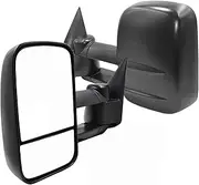 Towing Mirrors Compatible For Chevy Tahoe/GMC C/K 1500 2500 3500 Suburban Yukon Manual Telescoping Extendable Side Mirror(Manual Adjust)