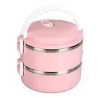 (Nordic Powder))Thermal Lunch Box Arch Handle Thermal Insulated Food Box For