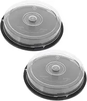 2Pcs Plastic CD Dvd Storage Container Compact Empty Holder for Organizing Discs Durable and Space Efficient Design for Home Office Use Fits Discs Each
