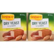 2 x Tandaco Dry Yeast for Baking Bread 35g