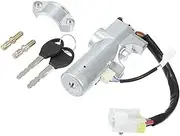 Ignition Lock Cylinder W/Keys -, for Nissan, Frontier Metal Silver Tone 1set Car Ignition Switch Lock