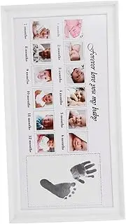 Photo Frame Sign Newborn Photo Frame Please Keepsake Moment Para Pictures Hands Newborn Hand Born Kit Blocks Nursery Boy Custom Little Handprint Board Registry White Pp
