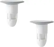 2 Pack Bathroom Floor Drain Shower Floor Drainage Backflow Prevention Valve Bathroom Drainage Fill in Hair Catcher Gas Sealant White