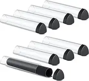 Hsei 8 Pcs Prism Playmat Tube Play Mat Poster Holder Tube Easy in and Out Playmat Case for Game Storage Toy Card Play Mat, Won't Roll Off Surfaces (Black, Clear)