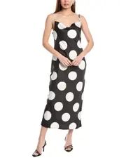 Anne Klein Bias Slip Midi Dress