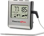 Large LCD Digital Cooking Kitchen Food Meat Thermometer for BBQ Oven Grill Smoker Built-in Clock Timer