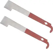 Stainless Steel Beehive Scraper Beekeeping Tool, 2Pcs Beehive Tool with J Hook, Frame Lifter and Scraper,Hive Tool J-Hook Bee Hive Tool,Stainless Steel Beehive Scraper Beekeeping Supplies
