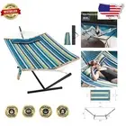Portable Double Hammock with Steel Stand – Perfect for Indoor & Outdoor Relaxing
