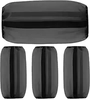 Horse Leg Boots, Protective Horse Leggings, Fly Boot, Reusable Leg Wraps for Stables and Pastures, Set of 4 (Black)
