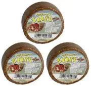 Zoo Med Hermit Crab Soil Compressed Expandable Coconut Fiber Substrate (3-PACK)