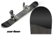 Snowboard Tip Decal Graphics sticker fits Burton,Capita,K2,GNU,LIB - CARBON BLK