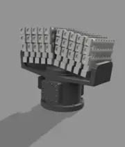 L'Arsenal Models 1/350 NGDS DAGAIE DECOY LAUNCHER (2) 3D Printed