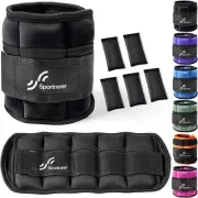 Adjustable Ankle Weights, Sportneer 1 Pair 3kg, 6kg Arm Wrist Leg Weight Stra...
