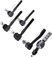 6PCS Set Suspension Kit Tie Rod Ends Idler Arm Pitman Arm for Ford Expedition,for Ford for F-150 for F-150 Heritage for F-250,for Lincoln Blackwood Navigator