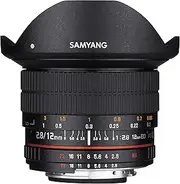 [Samyang] 12mm F2.8 Ultra Wide Fisheye Lens for Canon EOS EF DSLR Cameras - Full Frame Compatible