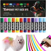 Pet Hair Dye - 12 Colors Washable Pet Hair Dye | Pet Paint for Different Grooming, Pets Temporary Colors Pei