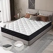 STARRY EUCALYPT Mattress Double Size Duracoil Bonnell Spring in 16cm Thickness, Tight Top Bed Mattress with Airflow Memory Foam and Enhanced Edge Support, Medium Firm (Mylah White)