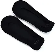 [Holibanna] Liner Socks Mens Comfy Socks Seamless Socks No See Socks for Women Low Cut Non Slip Socks Ankle Toe Socks Flat Boat Line Socks for Men Cotton High Heel Cushion Socks Black
