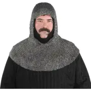 Medieval Knight Armour 6 mm Rings Chain mail Coif Chainmail Hood LARP