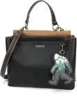 NEW Chala Convertible Satchel Crossbody Tote Black Vegan BIG FOOT YETI SASQUATCH