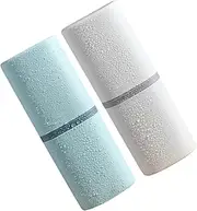 Vaguelly 2Pcs Portable Toothbrush Container with Fine Workmanship Travel Toothbrush Case for Home The Go Stylish White Design Compact Storage for Toothbrushes